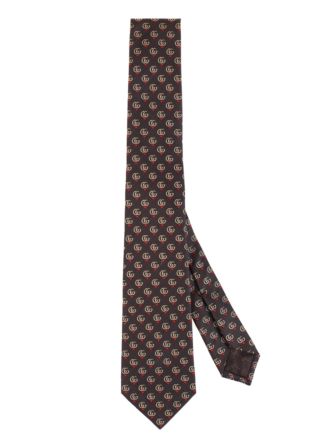 shop GUCCI Saldi Cravatta: Gucci cravatta in seta con Doppia G e cuori.
Dimensioni: L7cm x A148cm.
Composizione: 100% seta.
Made in Italy.. 571789 4E002-2000 number 8542505